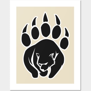 Grizzly bear paw Posters and Art